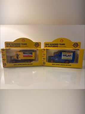 Vintage Lledo Days Gone Shell Oil Limited Edition Diescast Delivery Vans